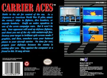 Carrier Aces (USA) box cover back